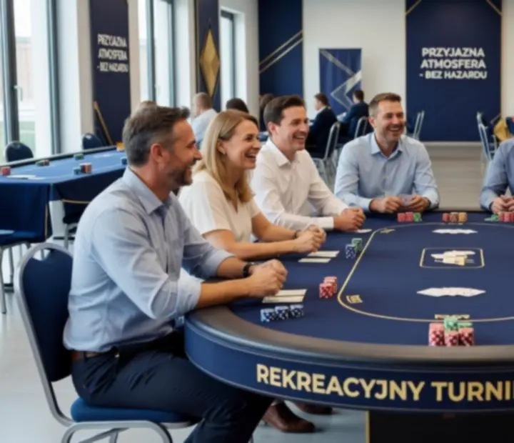 Rekreacyjny poker eventowy podczas integracyjnego wyjazdu firmowego