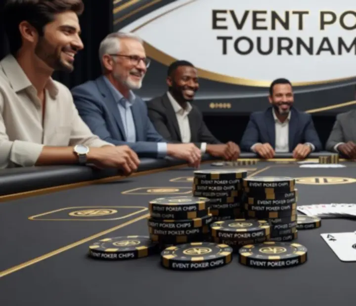 Stół pokerowy podczas rekreacyjnego pokazu podczas eventu firmowego