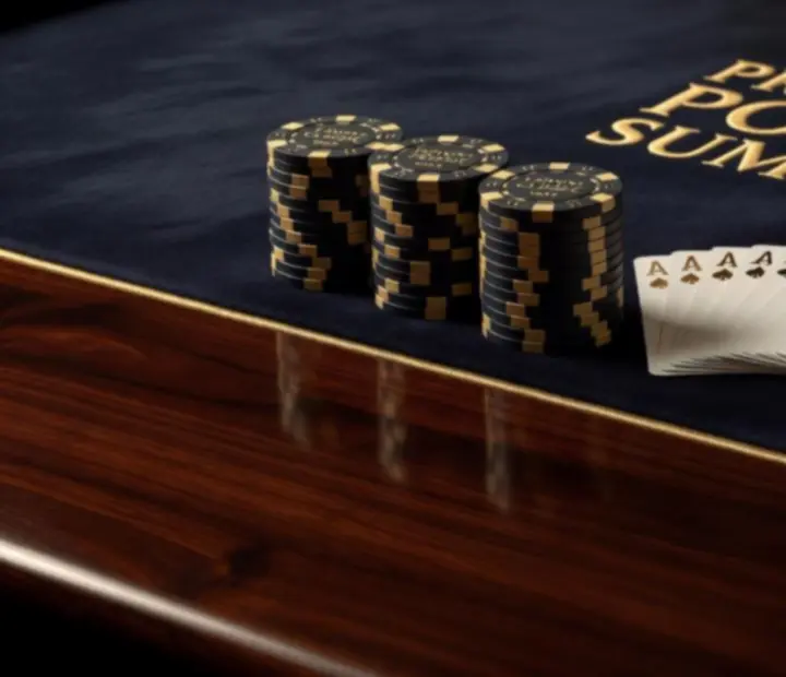 Profesjonalne żetony i karty wykorzystywane podczas rekreacyjnych poker eventów